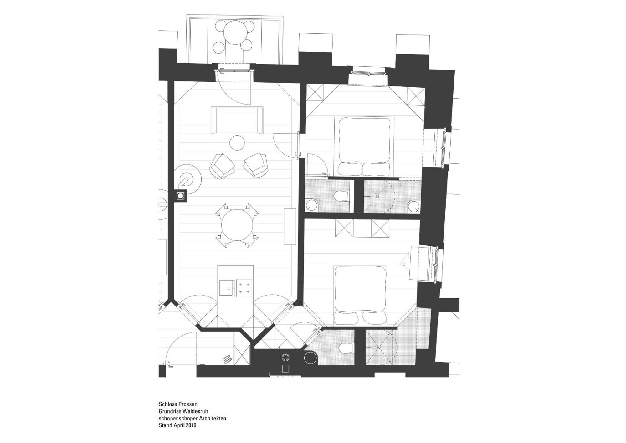 Schloss Prossen 바트샨다우 객실 사진